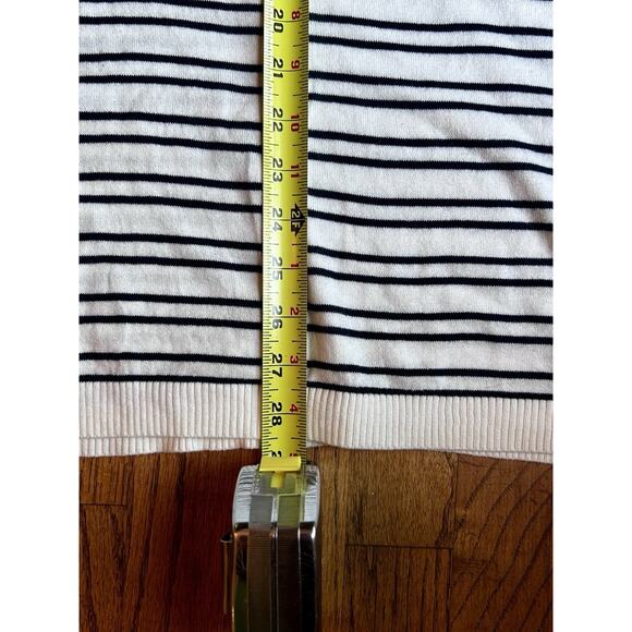 ASOS Stripe Sweater With Elbow Patches White/navy US22 EU54‎ - Picture 8 of 10